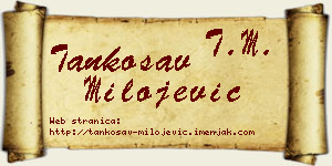 Tankosav Milojević vizit kartica